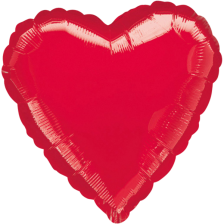 STANDARD HEART METALLIC RED